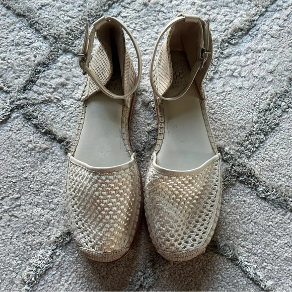 Vince Camuto Binettie Platform Espadrille cream ankle strap 10 - Picture 2 of 10